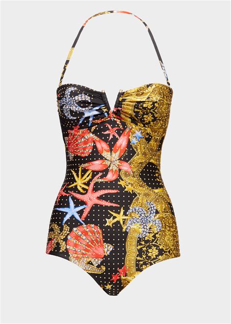 versace bathing suit women's.